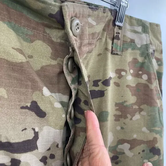 Vintage Camo Green Ripstop Cargo Pants Men’s 34x32 Combat Military Insect Repell